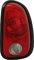 Passenger Side Tail Light, without Bulb, Halogen, Clear and Red Lens, 4 Cyl., 1.6L Engine