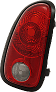 Driver Side Tail Light, without Bulb, Halogen, Clear and Red Lens, 4 Cyl., 1.6L Engine