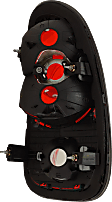 Driver Side Tail Light, without Bulb, Halogen, Clear and Red Lens, 4 Cyl., 1.6L Engine