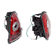 2007-2010 Mini Cooper - Driver and Passenger Side Tail Light, with Bulbs, Halogen/LED, Clear Lens