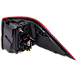 Driver Side, Outer Tail Light, with Bulb, Halogen, Clear and Red Lens