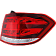 Passenger Side, Outer Halogen Tail Light, With bulb(s), Clear and Red Lens, 4Matic Model, Wagon, Production Date From February 13 2014