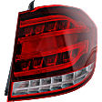 Passenger Side, Outer Halogen Tail Light, With bulb(s), Clear and Red Lens, 4Matic Model, Wagon, Production Date From February 13 2014