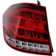 Driver Side, Outer Halogen Tail Light, With bulb(s), Clear and Red Lens, 4Matic Model, Wagon, Production Date From February 13 2014