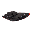 Passenger Side Tail Light, with Bulb, LED, Clear and Red Lens