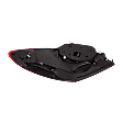 Driver Side Tail Light, with Bulb, LED, Clear and Red Lens