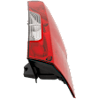 Driver Side Tail Light, with Bulb, Halogen, Clear and Red Lens, Base Model, CAPA CERTIFIED