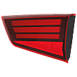 Passenger Side, Inner LED Tail Light, With bulb(s), OE Replacement, CAPA Certified