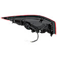 2020 Mazda 3 Base - Passenger Side, Outer LED Tail Light, With bulb(s), Sedan, Mounts on Body, For Models Without Signature Lighting, Clear & Red Lens