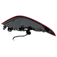 2020 Mazda 3 Base - Passenger Side, Outer LED Tail Light, With bulb(s), Sedan, Mounts on Body, For Models Without Signature Lighting, Clear & Red Lens