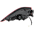 Passenger Side, Outer Tail Light, with Bulb, LED, Clear & Red Lens, Sedan, Mounts on Body, For Models Without Signature Lighting, CAPA CERTIFIED