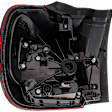 Passenger Side, Outer Tail Light, with Bulb, LED, Mounts On Body