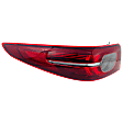 Driver Side, Outer Tail Light, with Bulb, LED, Sedan, For Models With Signature Lighting
