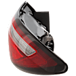 Passenger Side, Outer Tail Light, with Bulb, LED, For Models with Signature Lighting, CAPA CERTIFIED