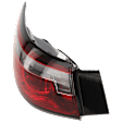 Driver Side, Outer Tail Light, with Bulb, LED, For Models with Signature Lighting, CAPA CERTIFIED