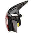 Driver Side, Outer Tail Light, with Bulb, LED, For Models with Signature Lighting, CAPA CERTIFIED