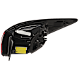 Driver Side, Outer Tail Light, with Bulb, LED, For Models with Signature Lighting, CAPA CERTIFIED
