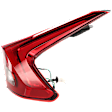 Passenger Side, Outer Tail Light, with Bulb, LED, Mounts On Body, CAPA CERTIFIED