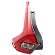 Driver Side, Outer Tail Light, with Bulb, LED, Mounts On Body, CAPA CERTIFIED