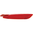 Rear, Driver Side Bumper Reflector, CAPA Certified