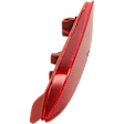 Rear, Driver Side Bumper Reflector, CAPA Certified