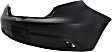 Rear Primed Bumper Cover, 4 Cyl., 1.5L Engine, CAPA Certified