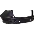 Rear Primed Bumper Cover, 4 Cyl., 2.5L Engine, Without Park Distance Control Sensor Holes