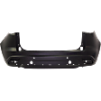 Rear Primed Bumper Cover, 4 Cyl., 2.5L Engine, With Park Distance Control Sensor Holes