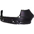 Rear Primed Bumper Cover, 4 Cyl., 2.5L Engine, With Park Distance Control Sensor Holes