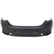 Sedan Rear Primed Bumper Cover CAPA Certified