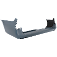 Rear Primed Bumper Cover, For Models without Blind Spot Detection and Active Park Assist System