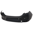Rear Primed Bumper Cover, Base Model, With Blind Spot Detection