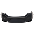 Rear Primed Bumper Cover, Base Model, With Blind Spot Detection