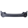 Rear, Upper Primed Bumper Cover, without Mounting Bracket, For Models with Park Distance Control Sensor