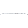 Rear, Driver or Passenger Side, Upper Bumper Trim, Chrome