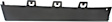Rear, Passenger Side Bumper Trim, End Trim, Black