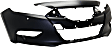 2018 Nissan Maxima - Front Primed Bumper Cover, CAPA Certified