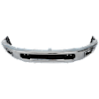 Front Bumper, Chrome, Without Mounting Brackets, Without Parking Aid Sensor Holes