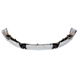 Front Bumper, Chrome, Without Mounting Brackets, Without Parking Aid Sensor Holes