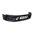 Front, Lower Bumper, Powdercoated Black, Without Mounting Brackets, Without Parking Aid Sensor Holes