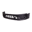 Front, Lower Bumper, Powdercoated Black, Without Mounting Brackets, Without Parking Aid Sensor Holes
