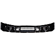 Front, Lower Bumper, Powdercoated Black, With Parking Aid Sensor Holes, Without Mounting Brackets