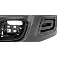 Front, Lower Bumper, Powdercoated Black, With Parking Aid Sensor Holes, Without Mounting Brackets