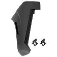 Front, Passenger Side Bumper End, Primed Plastic
