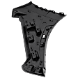 Front, Passenger Side Bumper End, Primed Plastic