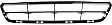 Front Bumper Grille, Black