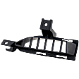Front, Passenger Side, Outer Bumper Grille, Textured Black