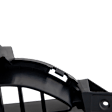 Front, Driver Side, Outer Bumper Grille, Textured Black
