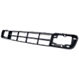 Front, Center Bumper Grille, Black