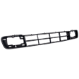 Front, Center Bumper Grille, Black